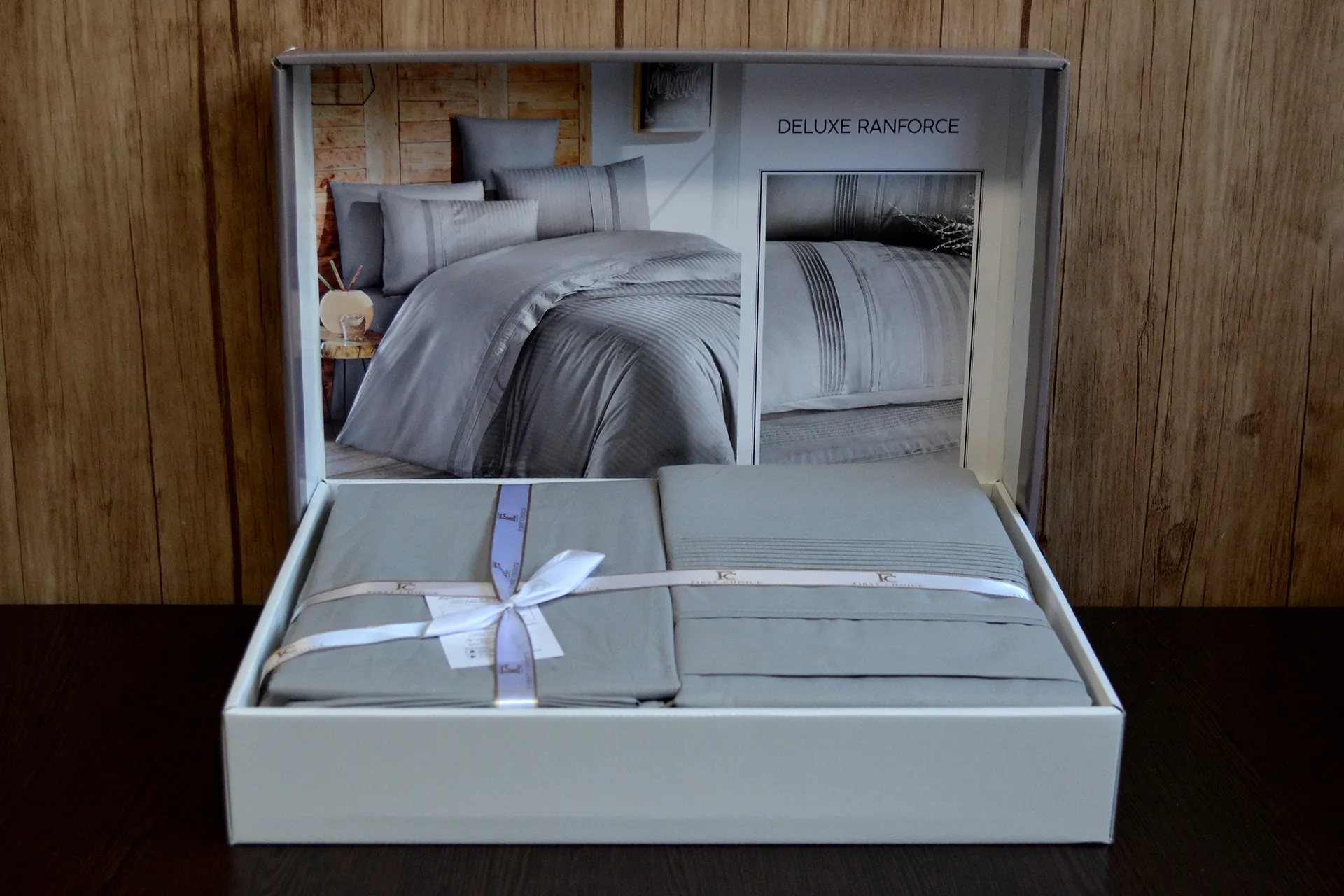 Постільна білизна Ranforce Deluxe 200 × 220 см (євро) Gala Grey від First Choice - Зображення 2