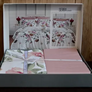 Alternative view of Постільна білизна Cotton Satin 200 × 220 см (євро) Serra Powder від First Choice