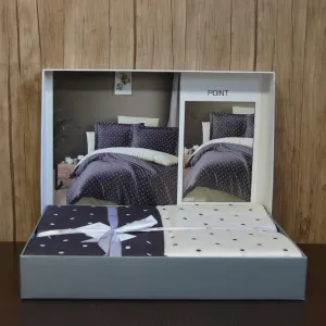 Alternative view of Постільна білизна Cotton Satin 200 × 220 см (євро) Point Antracite від First Choice