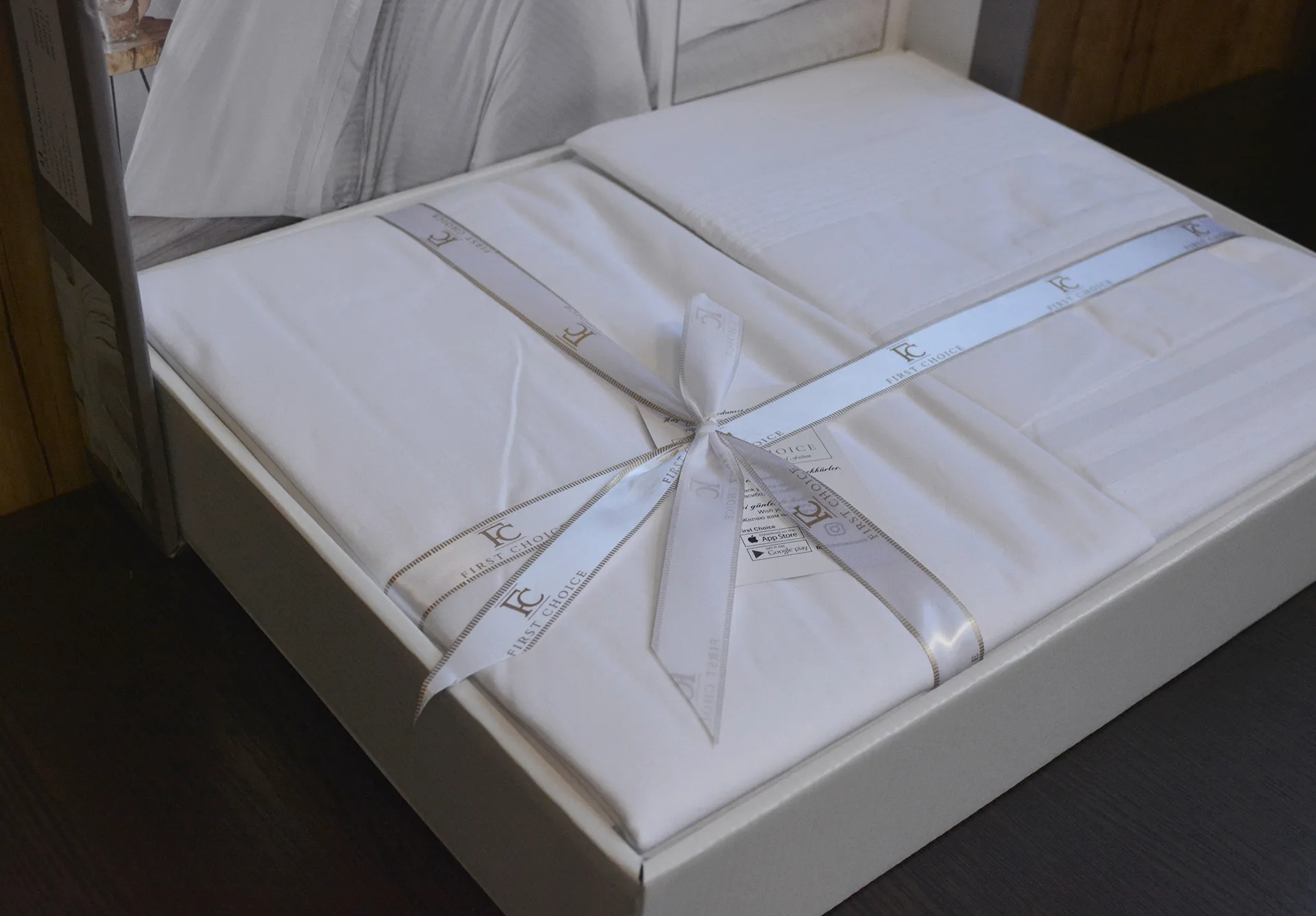 Постільна білизна Ranforce Deluxe 200 × 220 см (євро) Gala White від First Choice - Зображення 3