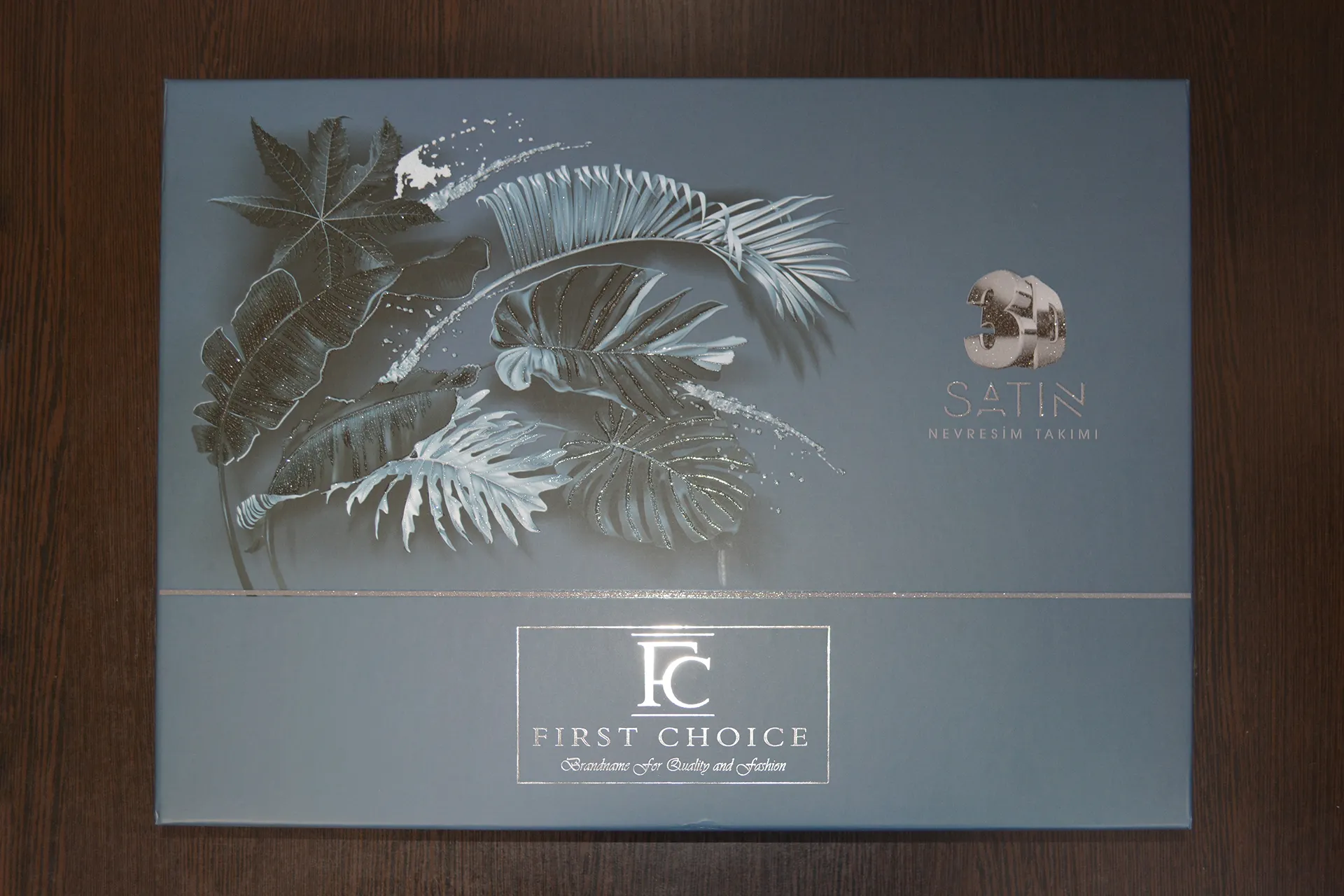Постільна білизна 3D Satin 200 × 220 см (євро) Luanda Blue від First Choice - Зображення 6