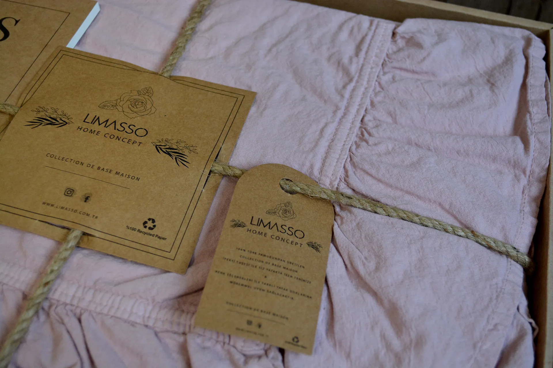Постільна білизна Stonewashed Exclusive Ranforse 160 × 220 см (2 шт., сімейний) сімейний Pale Mavue від Limasso - Зображення 2