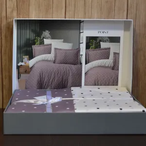 Alternative view of Постільна білизна Cotton Satin 200 × 220 см (євро) Point Lilac від First Choice