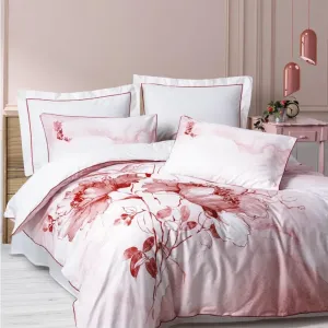 Комплект постільної білизни Elite Saten 200 × 220 см (євро) Gules Kirmizi від Cotton Box