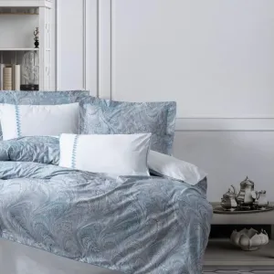 Комплект постільної білизни Elite Saten 200 × 220 см (євро) Stilla Mavi від Cotton Box