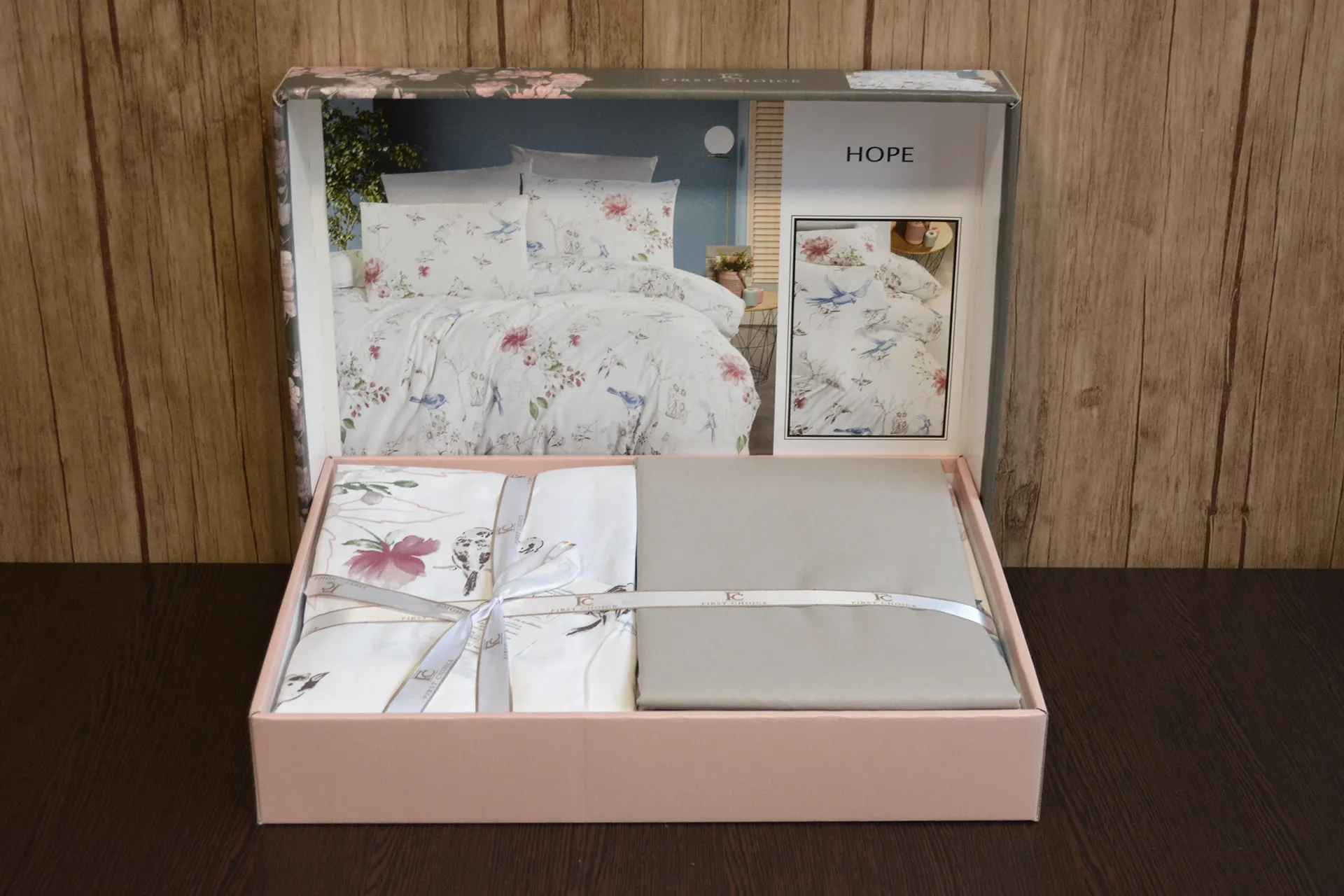 Постільна білизна Ranforce 200 × 220 см (євро) Hope Grey від First Choice - Зображення 2