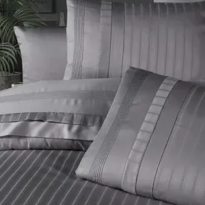Alternative view of Постільна білизна Deluxe Satin DARK 200 × 220 см (євро) New Trend Quick Silver від First Choice