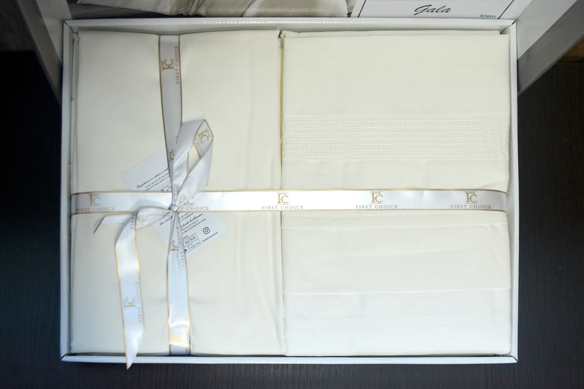 Постільна білизна Ranforce Deluxe 200 × 220 см (євро) Gala Cream від First Choice - Зображення 3