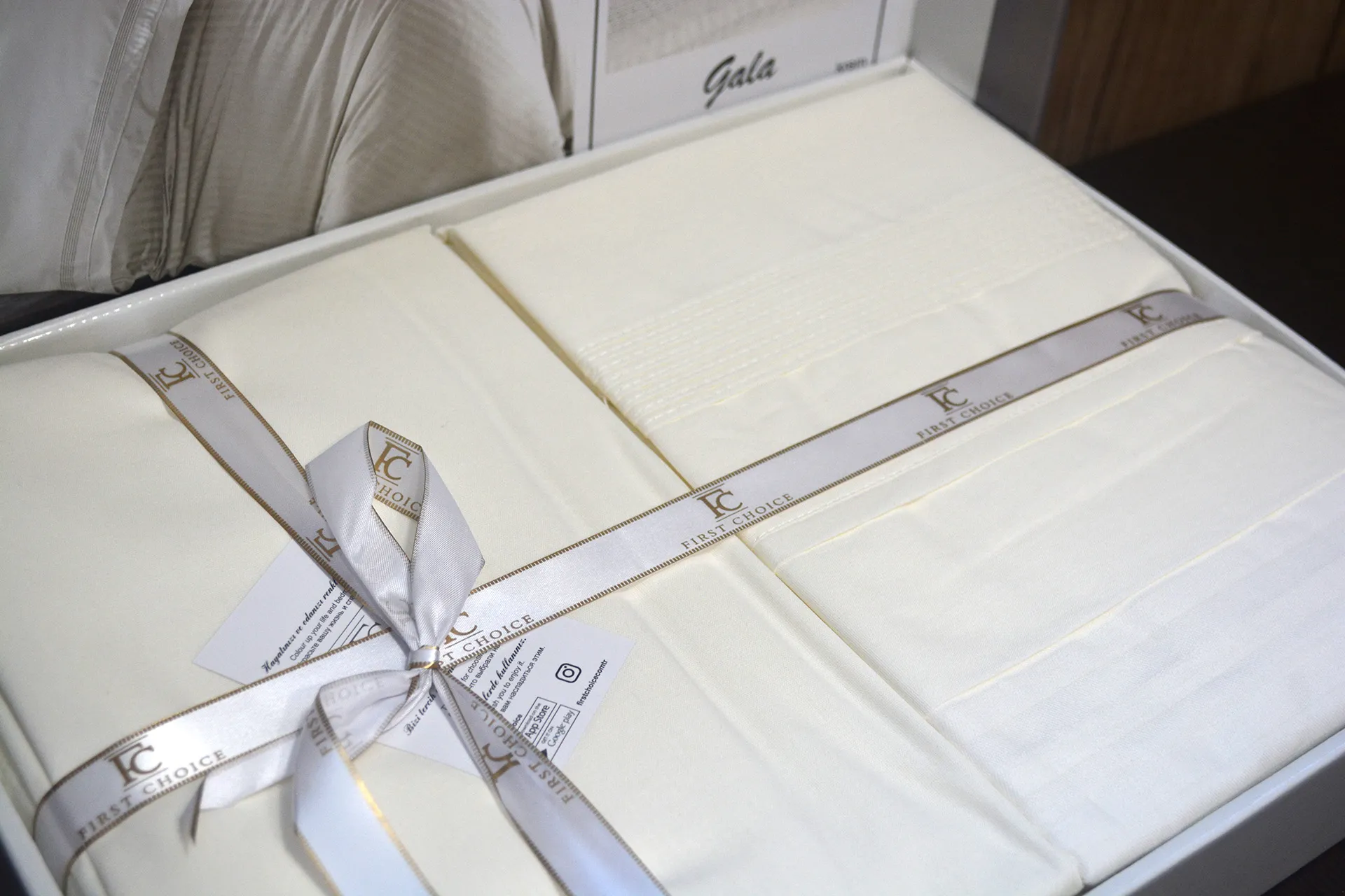 Постільна білизна Ranforce Deluxe 200 × 220 см (євро) Gala Cream від First Choice - Зображення 4
