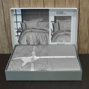 Alternative view of Постільна білизна Cotton Satin 200 × 220 см (євро) Advina Grey від First Choice