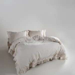 Alternative view of Постільна білизна Stonewashed Francesca 200 × 220 см (євро) Cream від Limasso