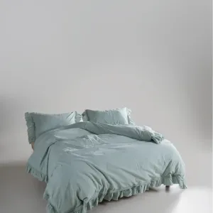 Alternative view of Постільна білизна Stonewashed Francesca 200 × 220 см (євро) Mint від Limasso