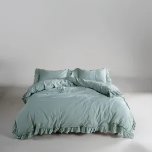 Постільна білизна Stonewashed Francesca 200 × 220 см (євро) Mint від Limasso