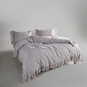 Alternative view of Постільна білизна Stonewashed Francesca 200 × 220 см (євро) Opal Grey від Limasso