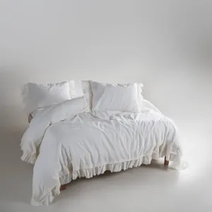 Alternative view of Постільна білизна Stonewashed Francesca 200 × 220 см (євро) Snow White від Limasso