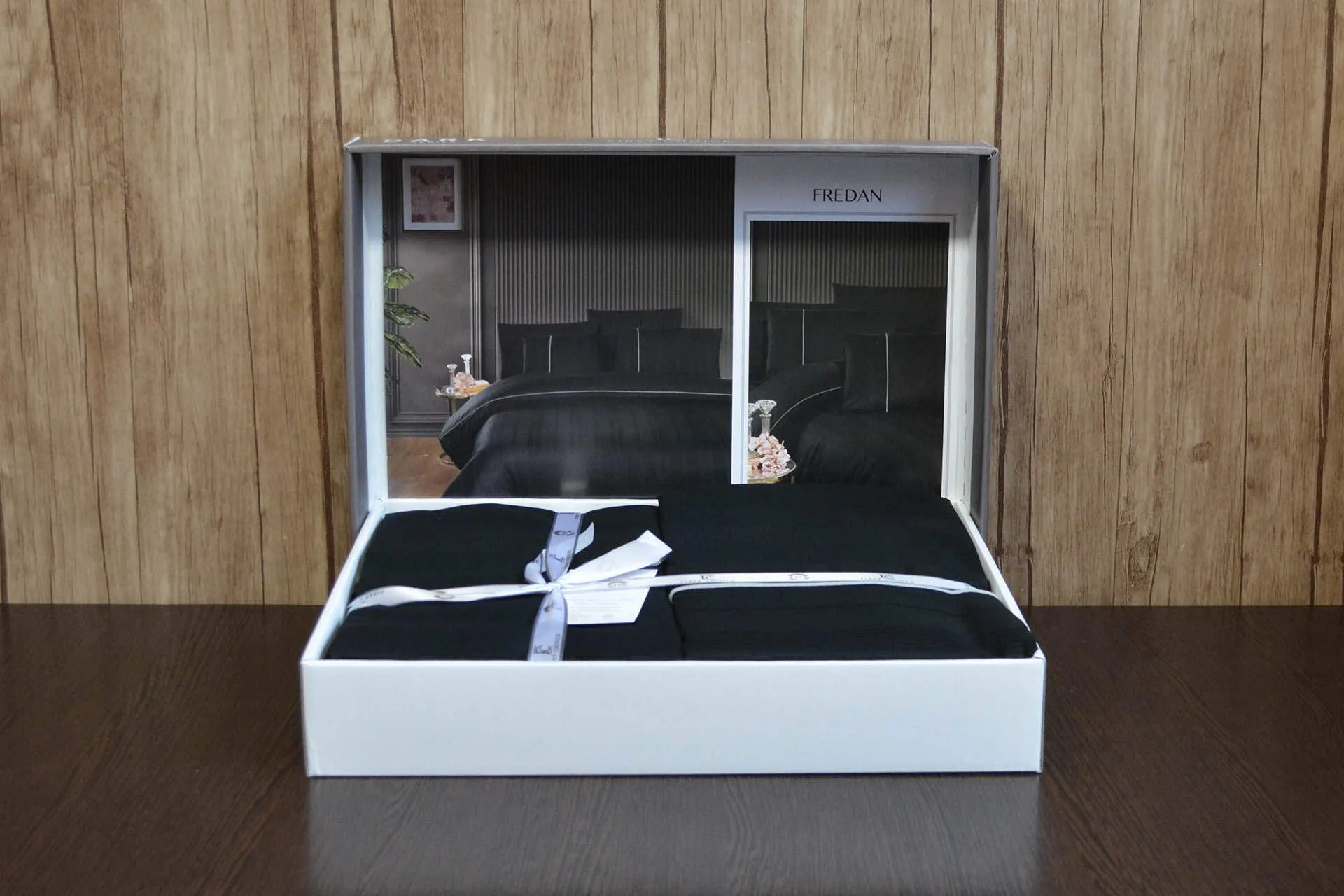 Постільна білизна Ranforce Deluxe DARK 200 × 220 см (євро) Fredan Black від First Choice - Зображення 4