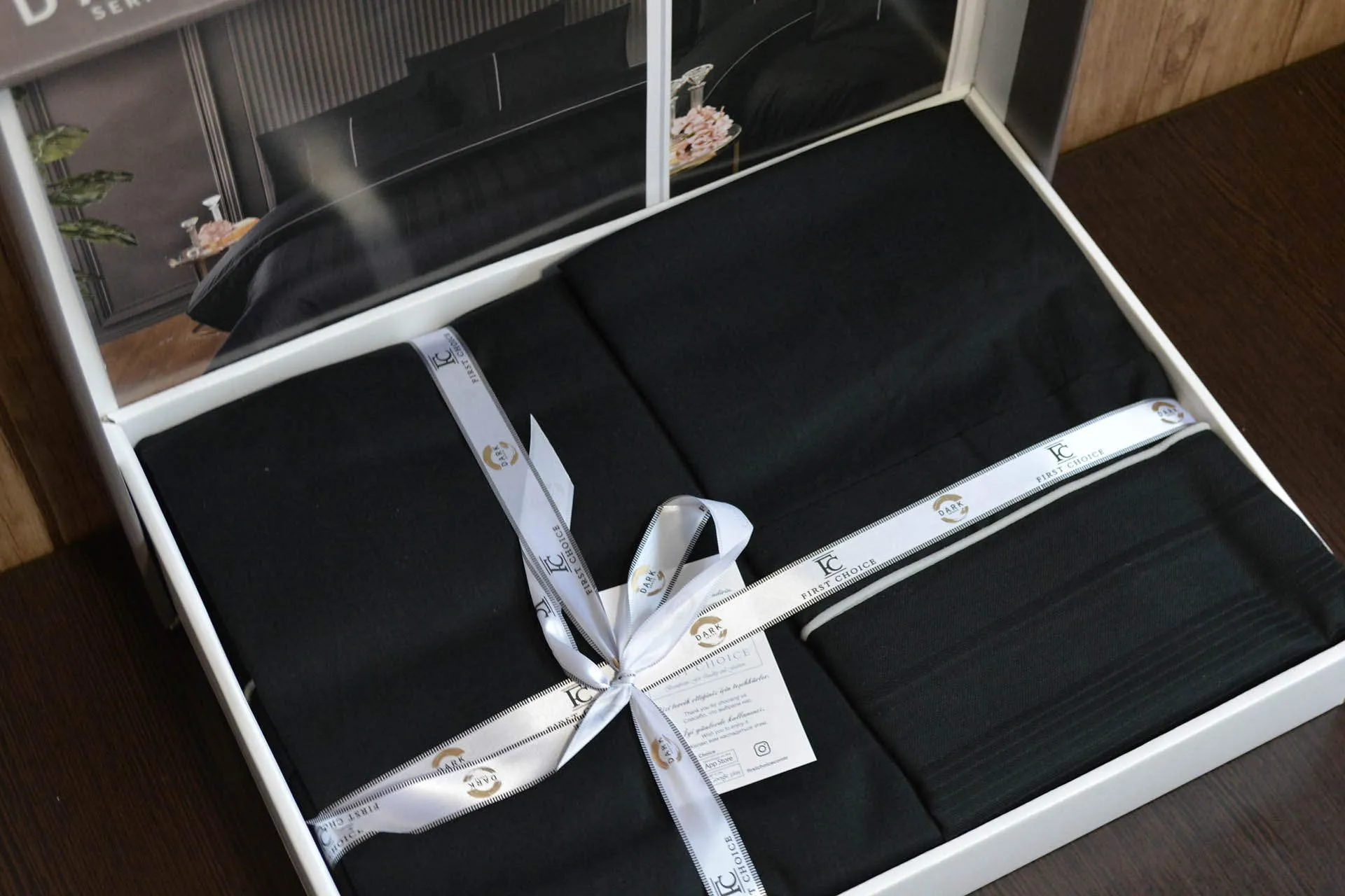 Постільна білизна Ranforce Deluxe DARK 200 × 220 см (євро) Fredan Black від First Choice - Зображення 3