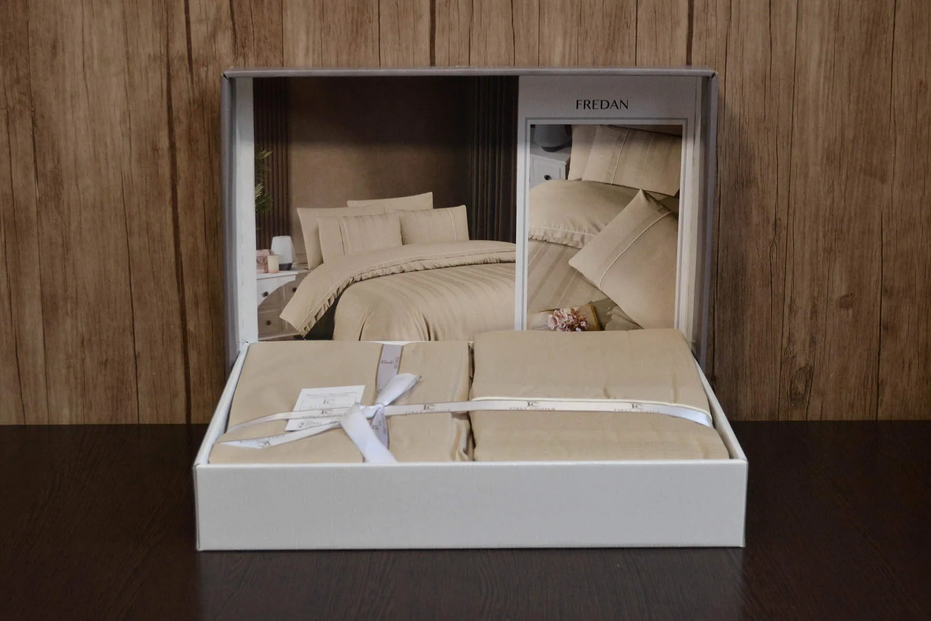 Постільна білизна Ranforce Deluxe 200 × 220 см (євро) Fredan Cappuccino від First Choice - Зображення 3