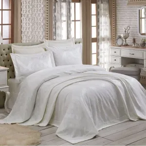 Покривало з наволочками Miray 240 × 260 см (євро) Кремовий від Gardine's