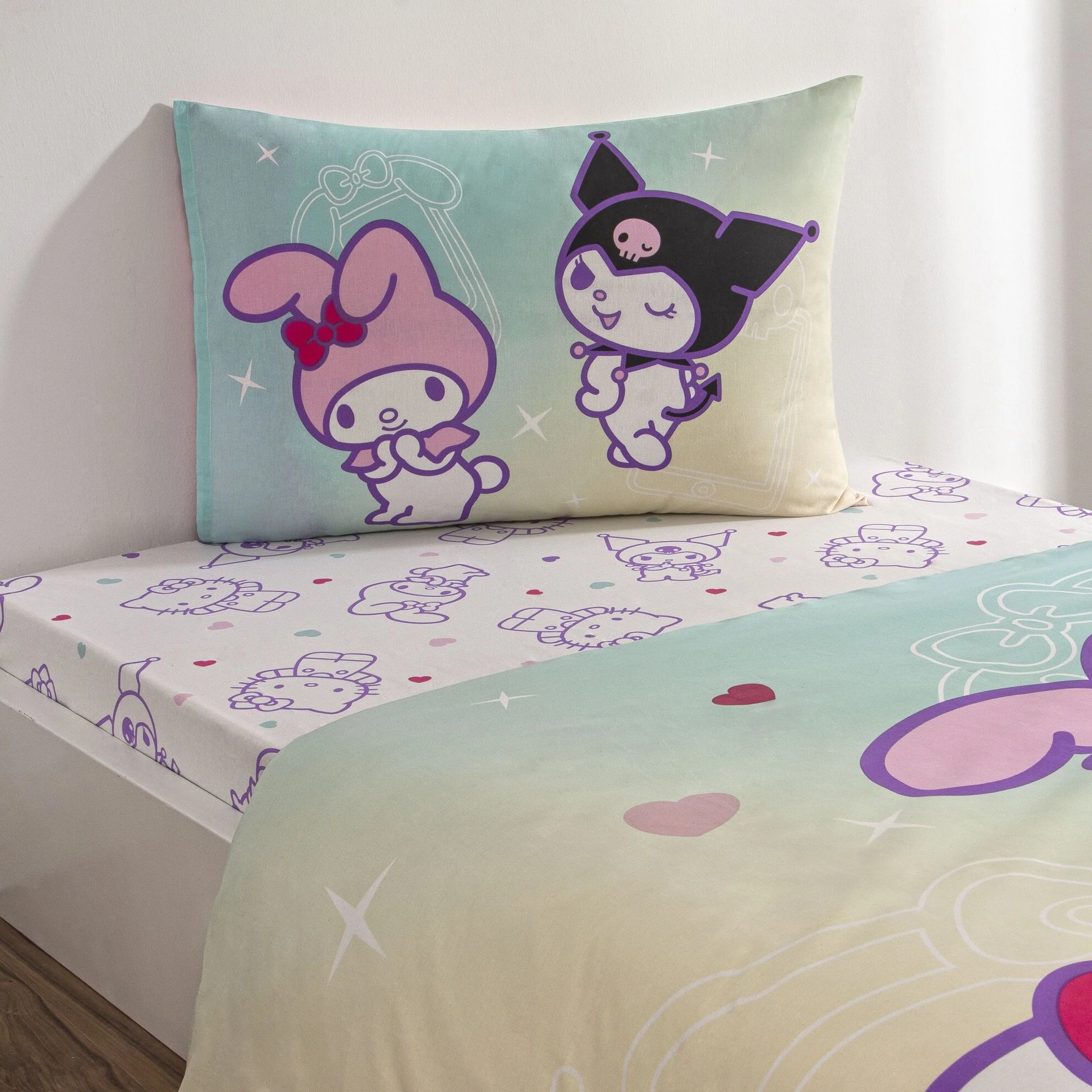 Постільна білизна Disney 160 × 220 см (полуторний) Hello Kitty & Friends від TAC - Зображення 3