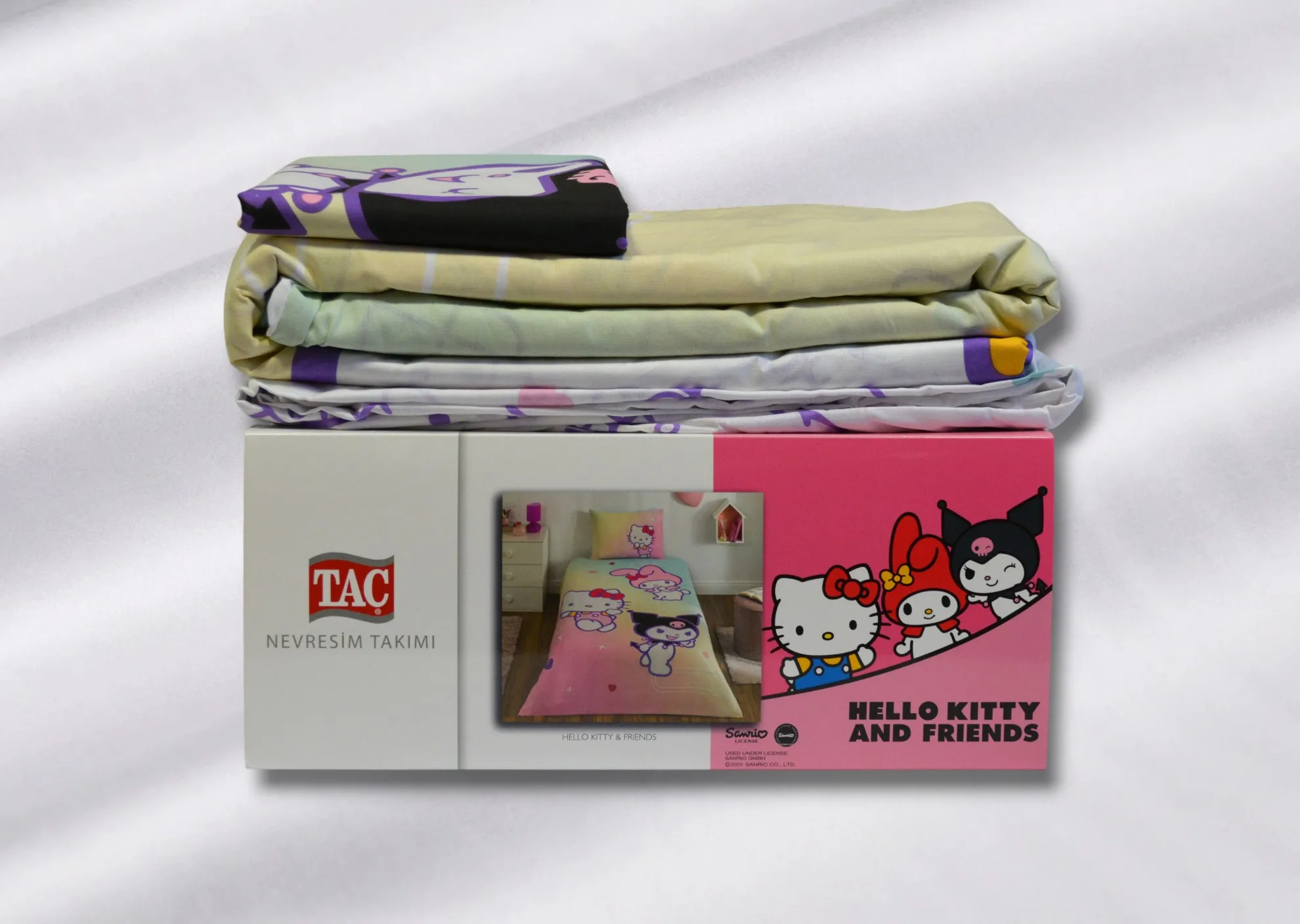 Постільна білизна Disney 160 × 220 см (полуторний) Hello Kitty & Friends від TAC - Зображення 7