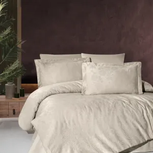 Постільна білизна Jacquard Satin 200 × 220 см (євро) Herra Cappuccino від First Choice