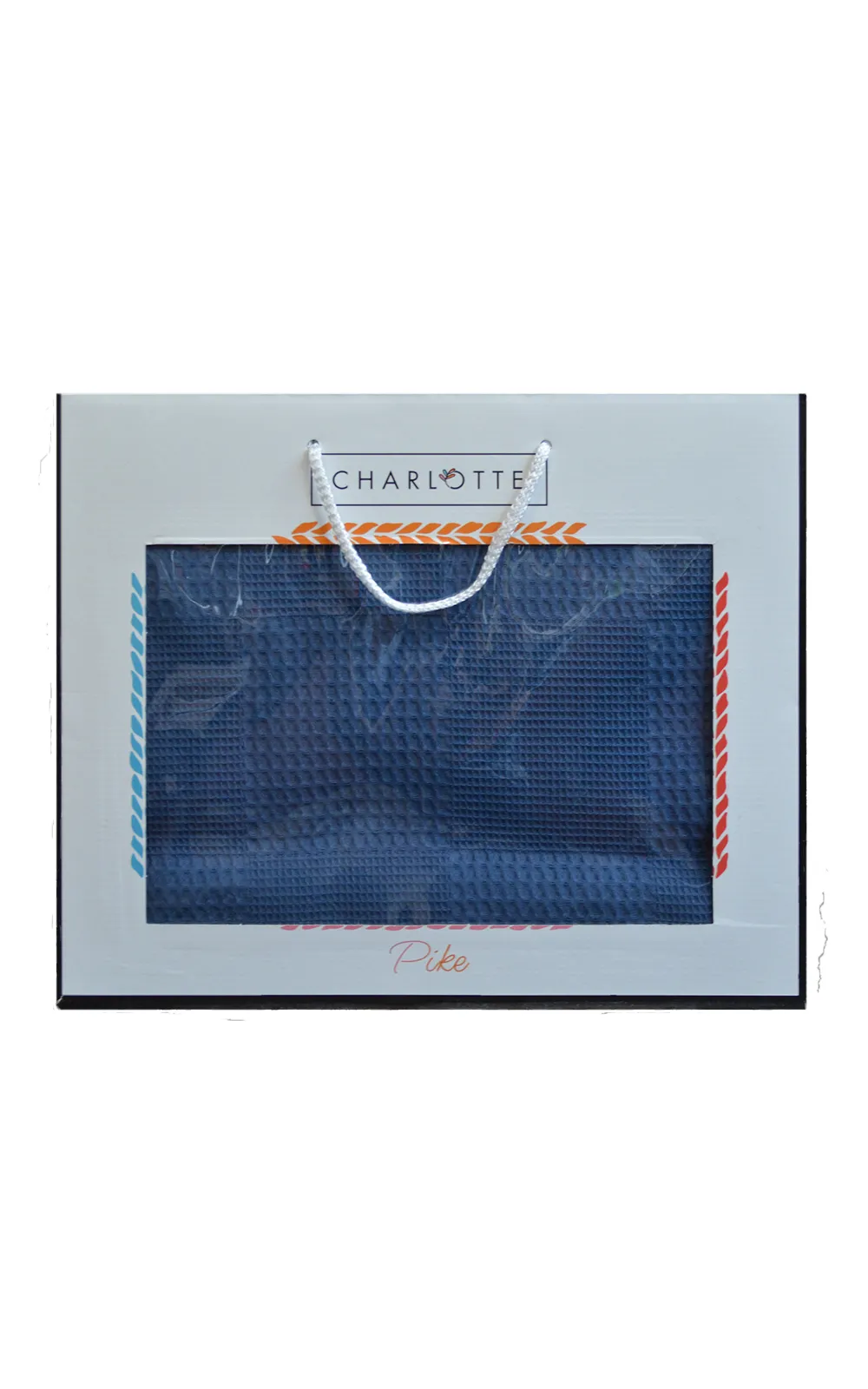 Вафельне простирадло-покривало Charlotte 200 × 240 см Синій від Ugurlu - Зображення 6