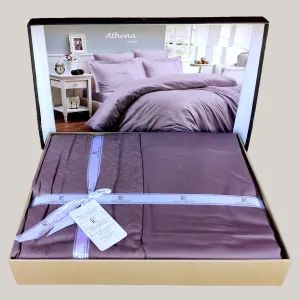 Alternative view of Постільна білизна Jacquard Satin 200 × 220 см (євро) Athena Lilac від First Choice