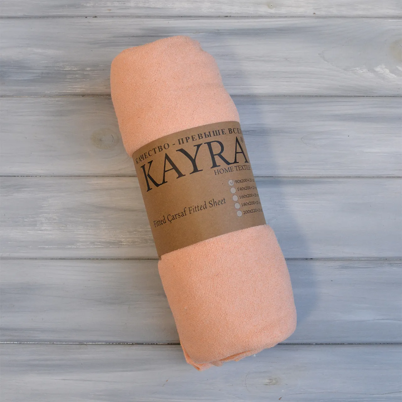 Простирадло 90 × 200 см (+25 см) махрове на гумці від Kayra - Зображення 13