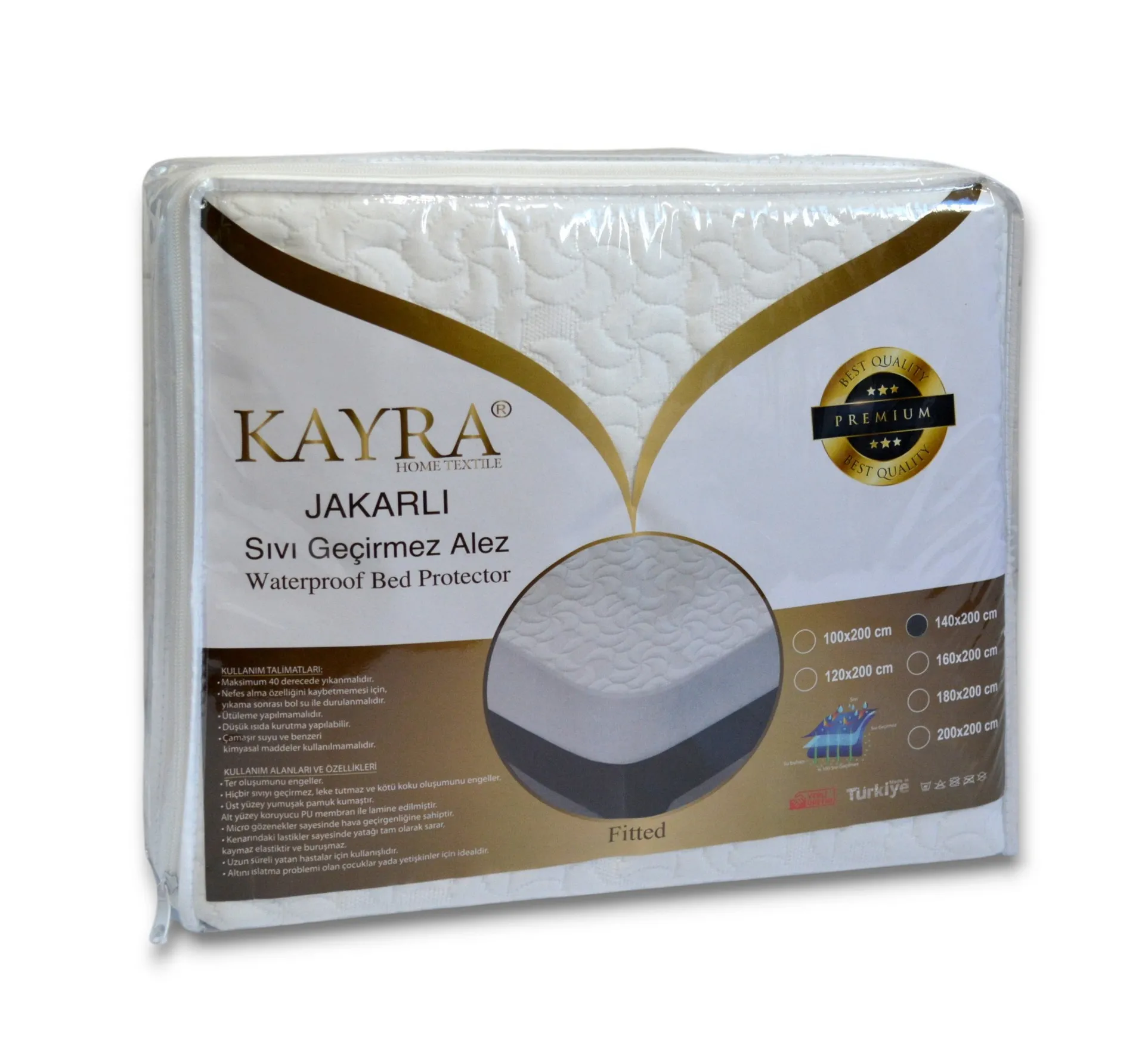 Наматрацник жакардовий 140 × 200 см Papatya від Kayra - Зображення 4