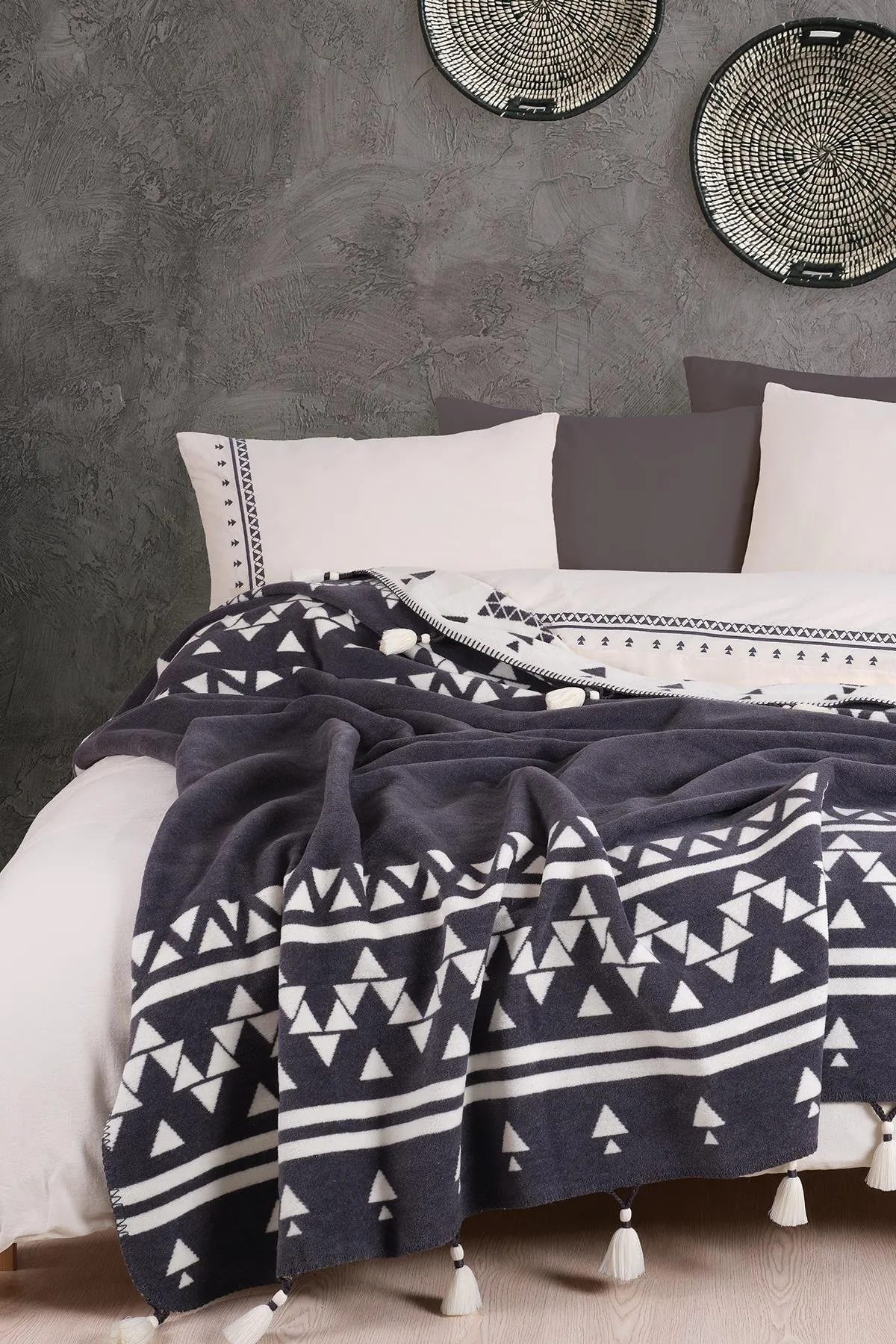 Постільна білизна Stonewashed 200 × 220 см (євро) Keops Antrasit від Istanbul - Зображення 2