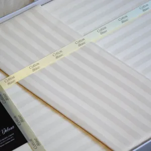 Alternative view of Постільна білизна Stripe Satin 160 × 220 см Krem від Cotton Shine