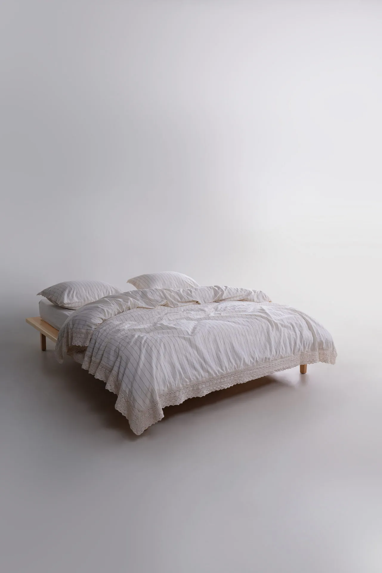 Постільна білизна Stonewashed Ranforse 200 × 220 см (євро) Leila Laced від Limasso - Зображення 2