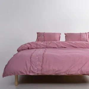 Alternative view of Постільна білизна Stonewashed 200 × 220 см (євро) Lucyna Old Rose від Limasso