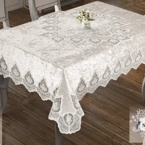 Велюрова скатертина Meltem 160 × 300 см від Selin