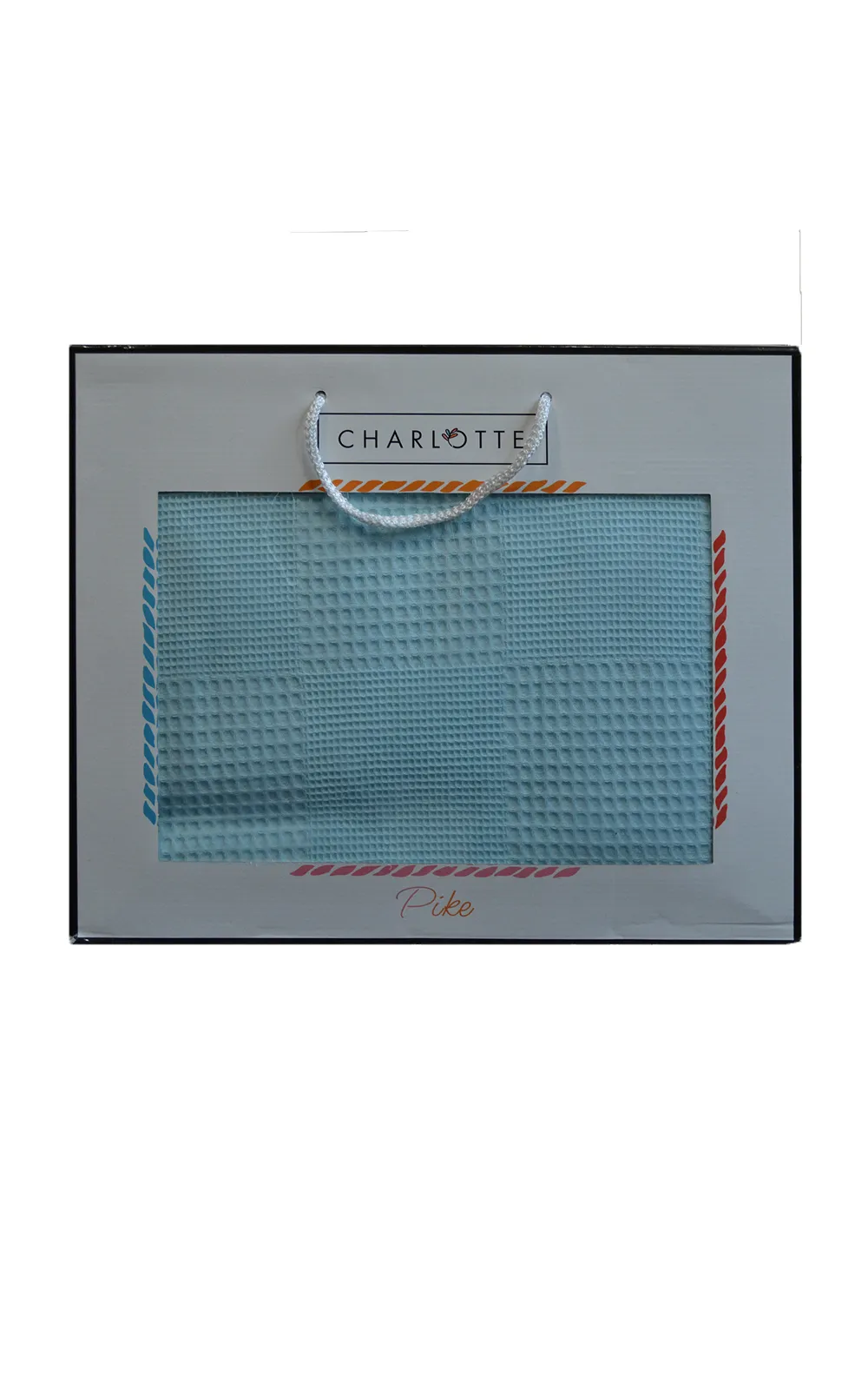 Вафельне простирадло-покривало Charlotte м’ятне 200 × 240 см М'ятний від Ugurlu - Зображення 6