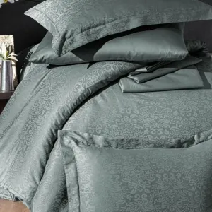 Alternative view of Постільна білизна Jacquard Satin DARK 200 × 220 см (євро) Misra Moonmist від First Choice