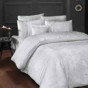 Постільна білизна V.I.P Satin Moonlight 200 × 220 см (євро) Buhara White від First Choice