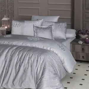Постільна білизна V.I.P Satin Moonlight 200 × 220 см (євро) Mirabel Grey від First Choice