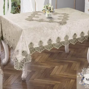 Велюрова скатертина Nehir 160 × 300 см від Selin