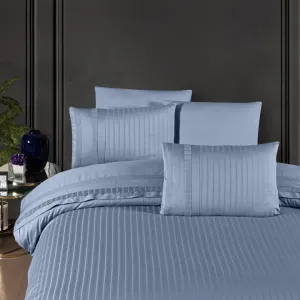 Постільна білизна Deluxe Satin 200 × 220 см (євро) New Trend Dusty Blue від First Choice