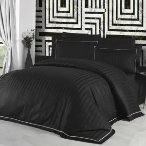 Постільна білизна Deluxe Satin DARK 200 × 220 см (євро) Novel Line Black від First Choice