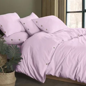 Постільна білизна Stonewashed 200 × 220 см (євро) Pink (перероблена бавовна) від Golden Colors