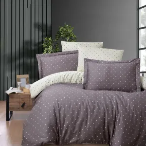 Постільна білизна Cotton Satin 160 × 220 см (полуторний) Point Lilac від First Choice
