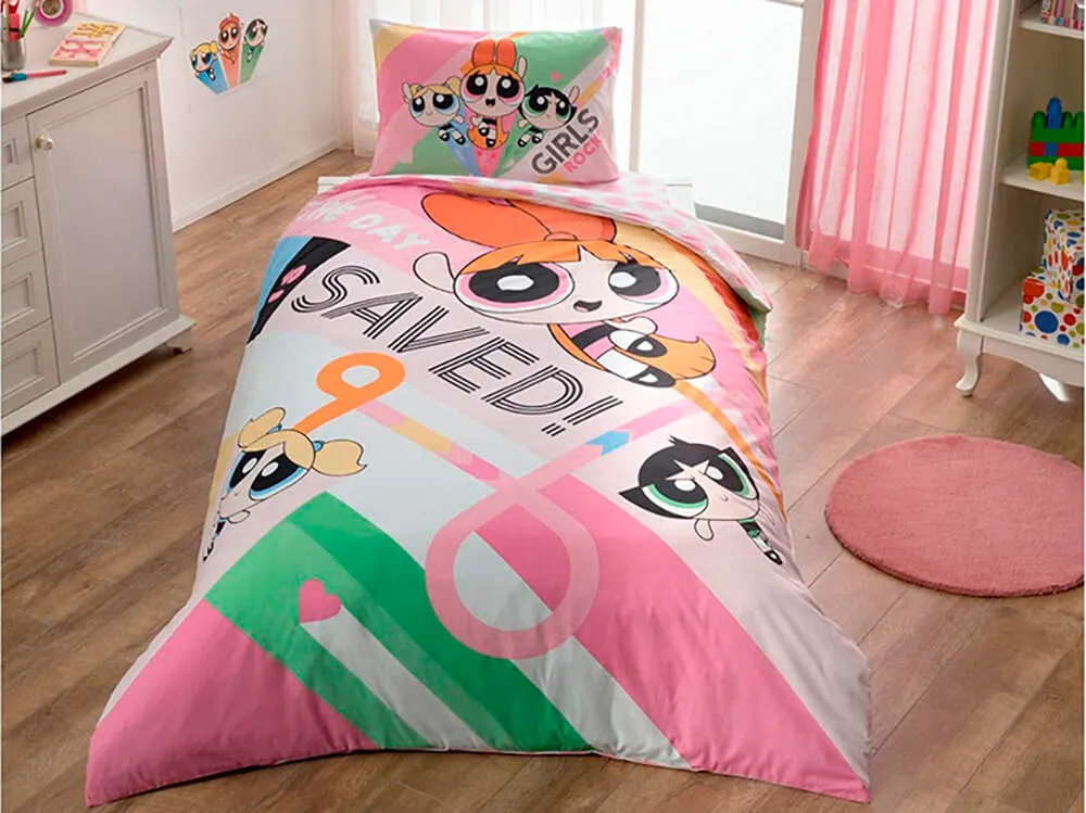 Постільна білизна Disney 160 × 220 см (полуторний) Powerpuff Girls від TAC