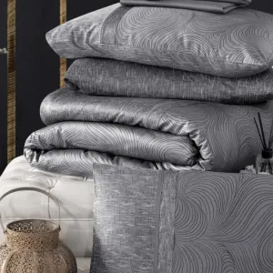 Alternative view of Постільна білизна Premium Satin 200 × 220 см (євро) Nesy Grey від La Romano