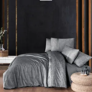 Постільна білизна Premium Satin 200 × 220 см (євро) Nesy Grey від La Romano