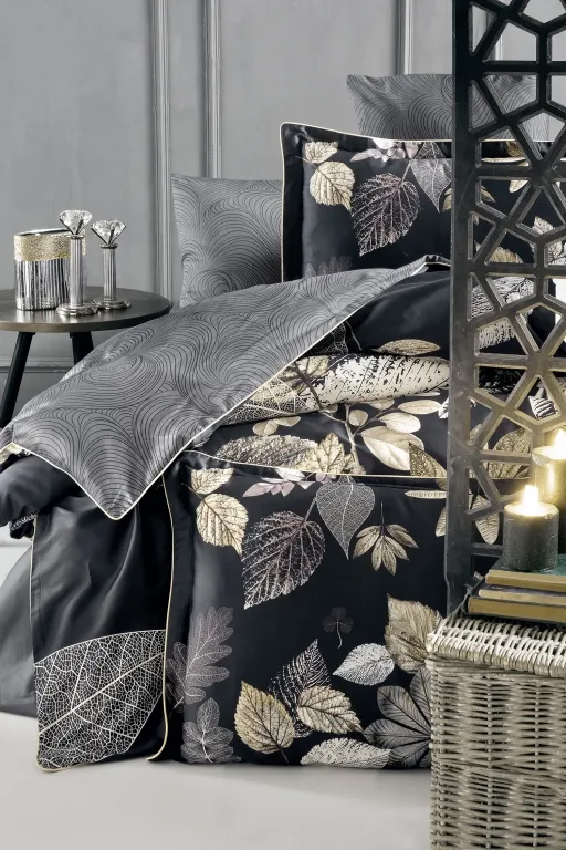 Постільна білизна Premium Satin 200 × 220 см (євро) Daring Grey від La Romano - Зображення 2