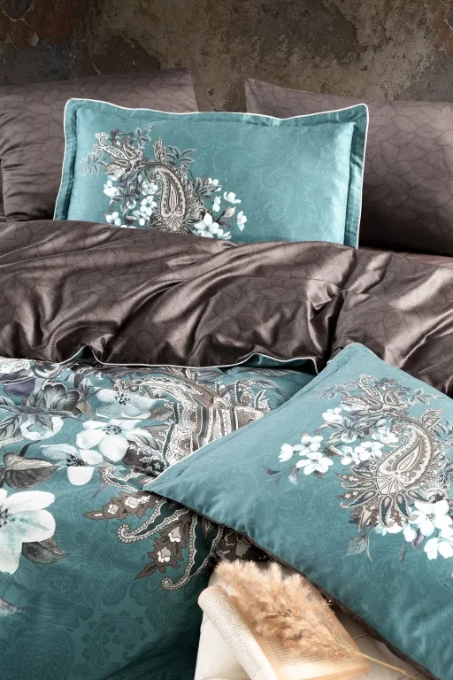 Постільна білизна Premium Satin 200 × 220 см (євро) Leonel Iron від La Romano - Зображення 2