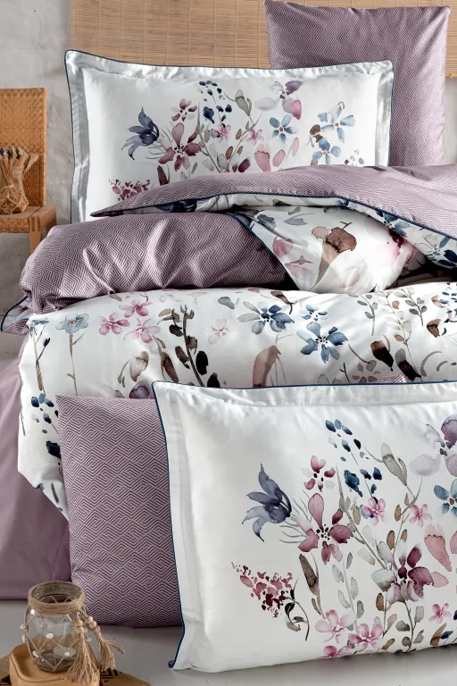 Постільна білизна Premium Satin 200 × 220 см (євро) Delcina Berry від La Romano - Зображення 2